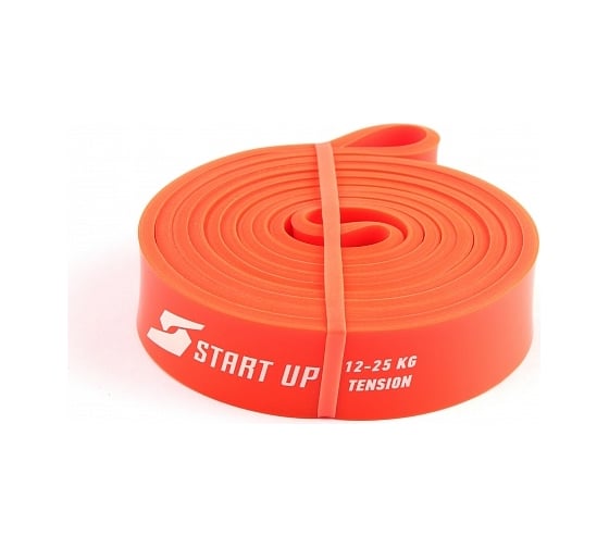 Замкнутый эспандер для фитнеса Start Up NY orange 208х2.9х0.45 см, нагрузка 12-25кг 4690222170016