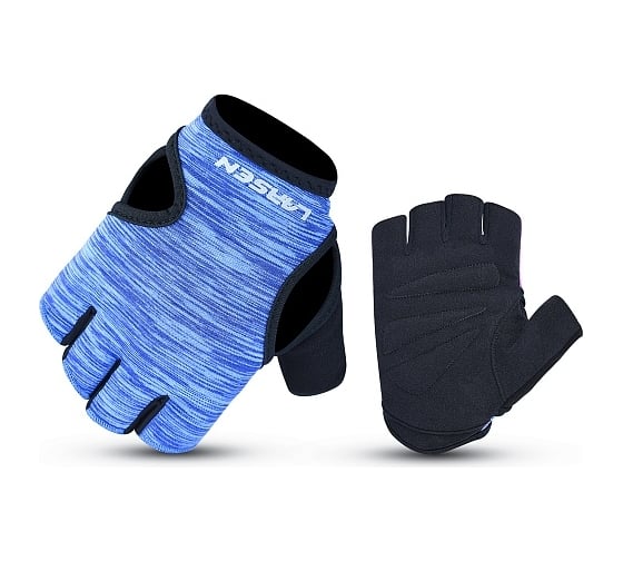 Перчатки для фитнеса Larsen 16-15052 black/blue р.XS 4690222165906