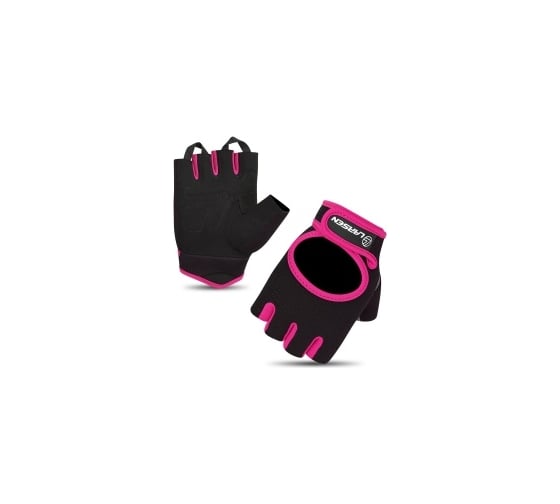 Перчатки для фитнеса Larsen 16-8344 black/pink р.S 4690222155716 1