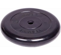 Обрезиненный диск Barbell Atlet d 26 мм, чёрный, 2.5 кг 2478 16215142