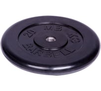 Обрезиненный диск Barbell d 26 мм, чёрный, 20.0 кг 413