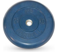 Обрезиненный диск Barbell d 26 мм, цветной, 2.5 кг 401