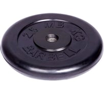 Обрезиненный диск Barbell d 31 мм, чёрный, 2.5 кг 434