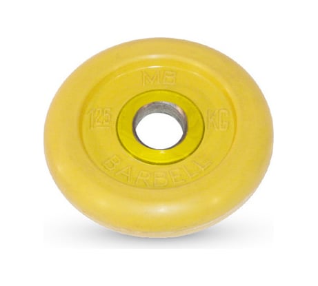 Обрезиненный диск Barbell d 51 мм, цветной, 1.25 кг 439