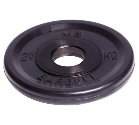 Олимпийский диск Barbell d 51 мм, чёрный, 2.5 кг 466