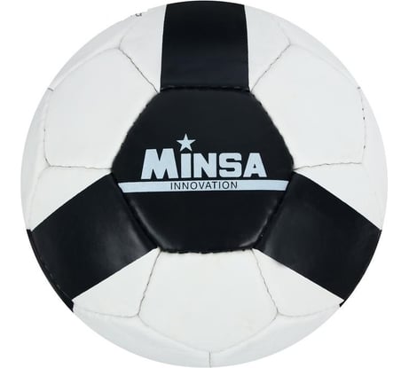 Футбольный мяч Minsa MINSA размер 5, вес 400 гр, 32 панели, PU, ручная сшивка, камера латекс 5187091