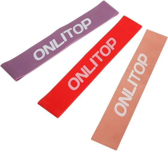 Набор фитнес-резинок ONLITOP 30х5 см 3791391 1