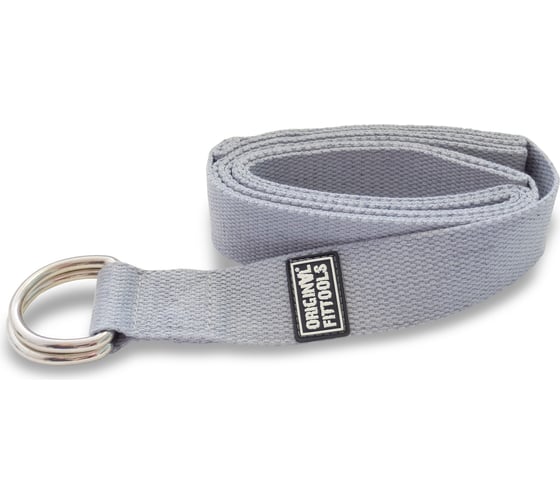 Ремешок для йоги Original FitTools 243 см, серый FT-YSTP-GREY