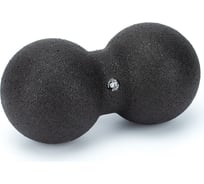 Массажный сдвоенный шар Original FitTools 24х12 см, черный FT-EPP-2412PB