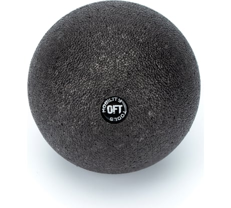 Массажный одинарный шар Original FitTools 10 см, черный FT-EPP-10SB