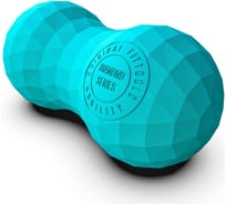 Набор из двух массажных мячей с кистевым эспандером Original FitTools бирюзовый FT-SM3ST-TQ
