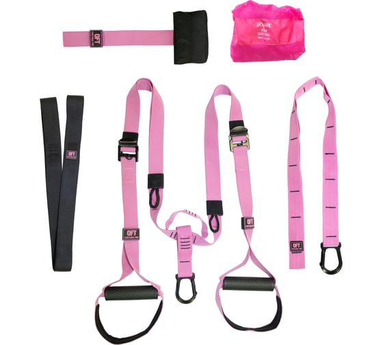 Профессиональный набор петель Original FitTools для функционального тренинга FT-TSG-PINK