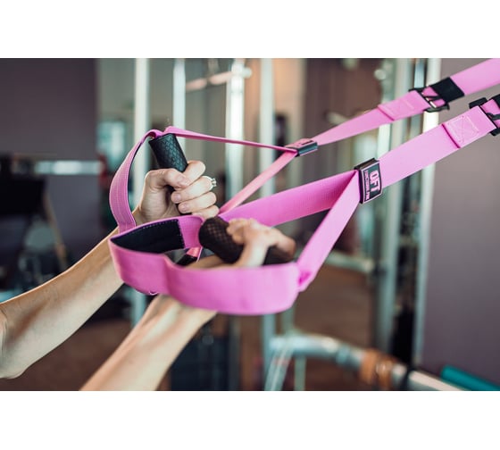 Профессиональный набор петель Original FitTools для функционального тренинга FT-TSG-PINK