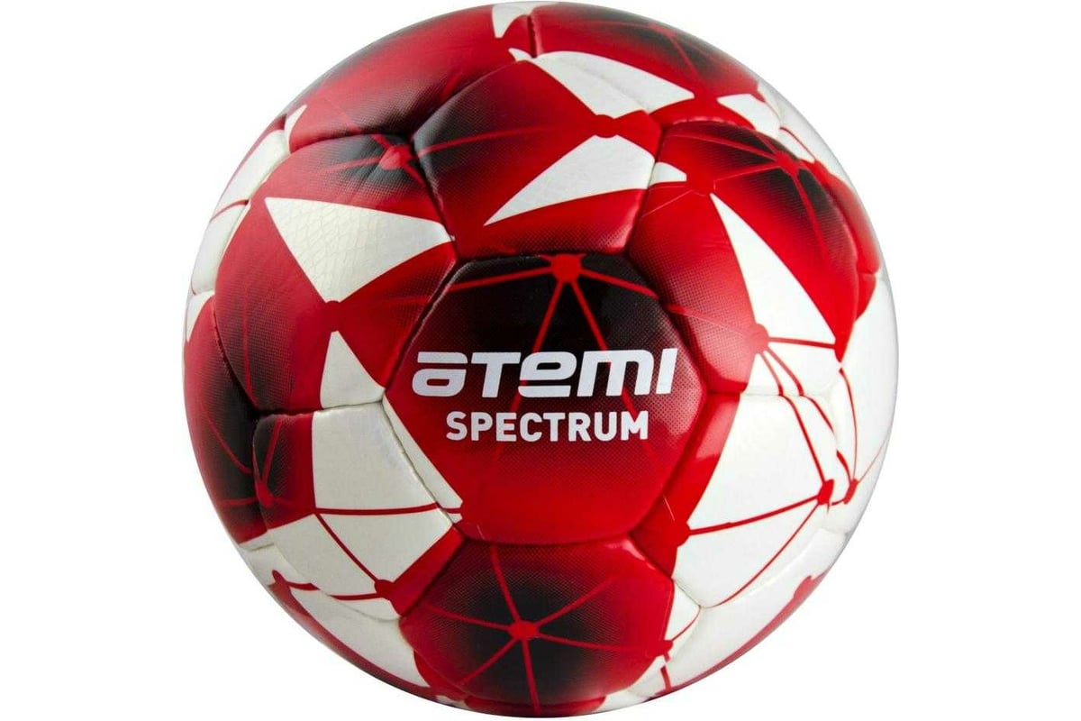 Футбольный мяч ATEMI SPECTRUM, PU, белый/красный, р.3 00-00000676 -  выгодная цена, отзывы, характеристики, фото - купить в Москве и РФ