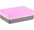 Блок для йоги BODYFORM розовый/серый BF-YB04/PinkGrey 1