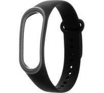 Ремешок для фитнес-браслета Luazon Mi Band 3/4, черно-серый 4780567