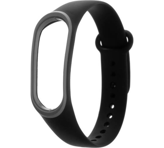 Ремешок для фитнес-браслета Luazon Mi Band 3/4, черно-серый 4780567 1