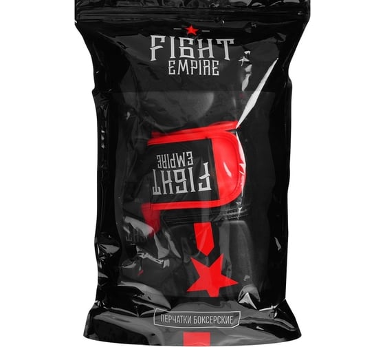 Боксерские перчатки FIGHT EMPIRE детские, 6 унций, цвет черный 4153936