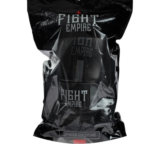 Боксерские перчатки FIGHT EMPIRE соревновательные, 10 унций, цвет черно-серый 4153963