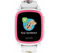 Детские часы ELARI KidPhone Ну погоди белый ELKP-NPWHT/PNK