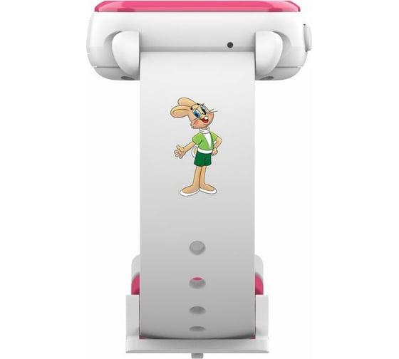 Детские часы ELARI KidPhone Ну погоди белый ELKP-NPWHT/PNK