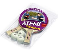 Набор для настольного тенниса ATEMI Tandem 2 ракетки+3 мяча 00000089144