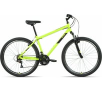 Велосипед ALTAIR MTB HT 27.5 1.0 2022г, рост 19, ярко-зеленый/черный, RBK22AL27134