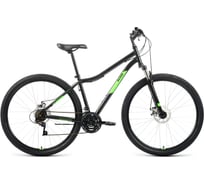 Велосипед ALTAIR MTB HT 29 2.0 D 2022г, рост 19, черный/ярко-зеленый, RBK22AL29168