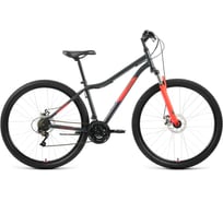 Велосипед ALTAIR MTB HT 29 2.0 D 2022г, рост 19, темно-серый/красный, RBK22AL29171