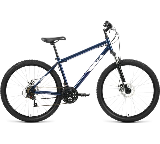 Велосипед ALTAIR MTB HT 27.5 2.0 D, 2022г, рост 17, темно-синий/белый, RBK22AL27139