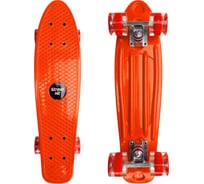 Скейт Street Hit Cruiser Board Оранжевый со светящимися колесами A009-26