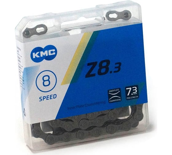 Цепь KMC Z8.3 1/2x3/32"x116L на 8 передач, 116 звеньев H000015855