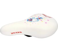 Седло ZEUS Z-3011 JUNIOR 210x145 мм, белое с рисунком, 301 гр HD00000846
