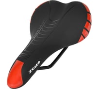 Седло ZEUS Z-6300 MTB Sport 280 140 мм, черный/красный, 370 гр H000017583