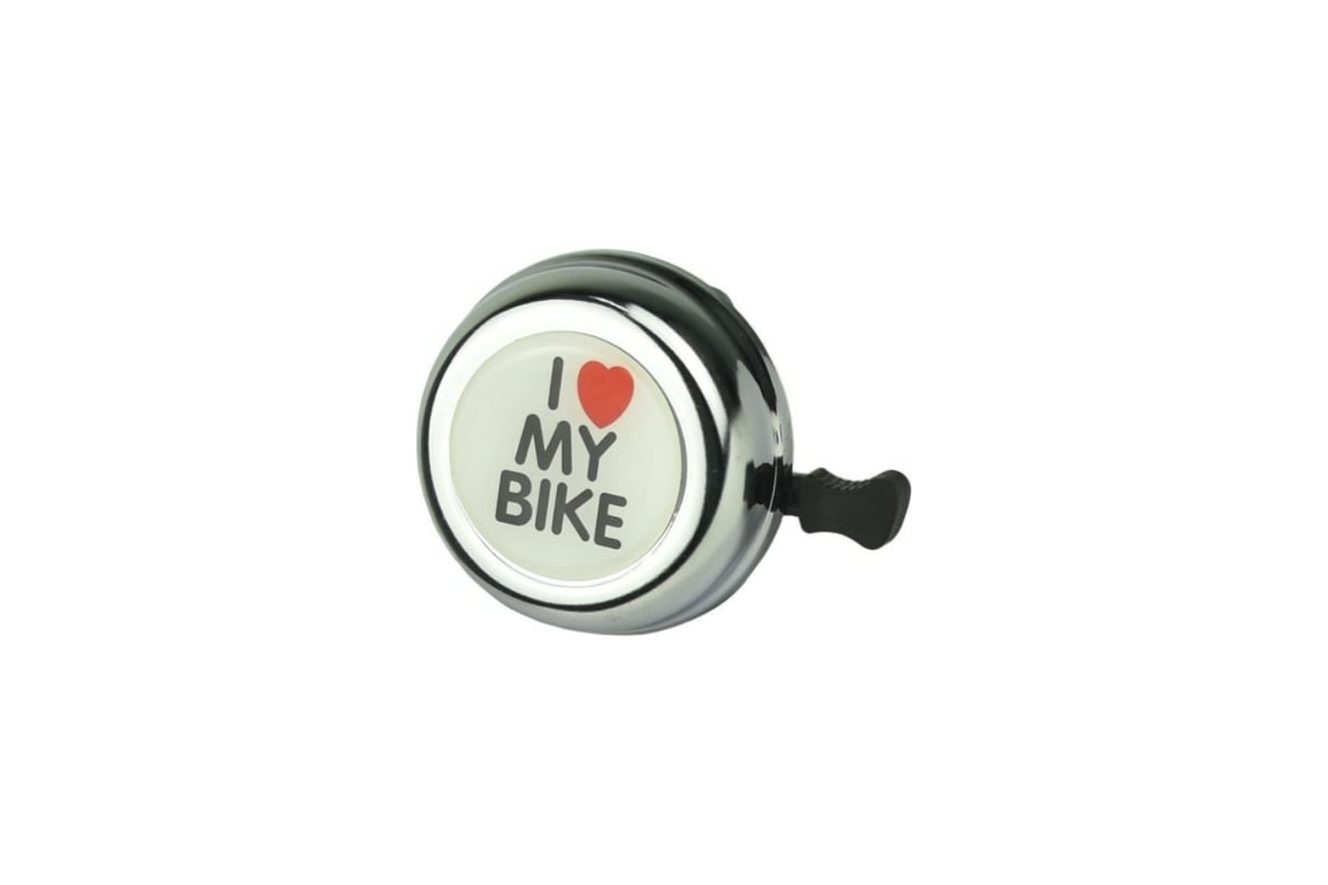 Звонок JOY KIE 54BF-06I Love my Bike стальной, стандартный H000010735 -  выгодная цена, отзывы, характеристики, фото - купить в Москве и РФ