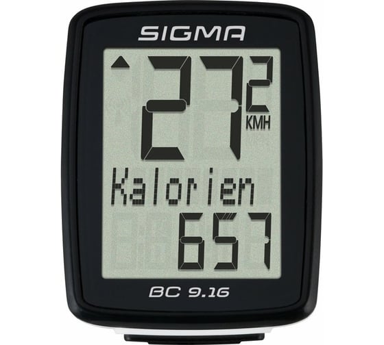 Велокомпьютер SIGMA BC 9.16 11 функций, черный 09160 H000007491