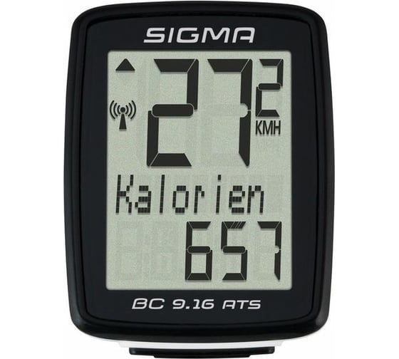 Велокомпьютер SIGMA BC 9.16 ATS 11 функций, черный 09162 H000007492