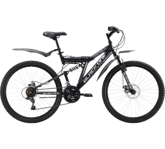 Велосипед BLACK ONE Phantom FS 26 черный/серый/серый, 20" H000017194 1