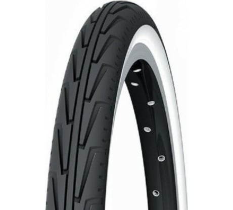 Покрышка MICHELIN CITY.J 44-507 24x1.75 GW WHITEBLACK, 3x22TPI белый/чёрный 396813 HQ-0003635