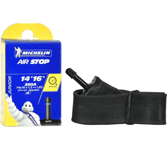 Камера MICHELIN I4 AIRSTOP 37/47x288/305 14-16x1.5-1.85 ST 34 мм, вентиль STANDART 032337 HQ-0003584