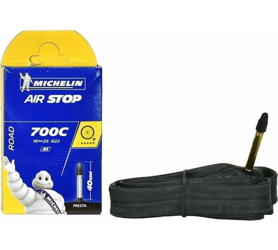 Камера MICHELIN A1 AIRSTOP 18/25x622 700C PR 40 мм, вентиль Presta 229650 HQ-0003594