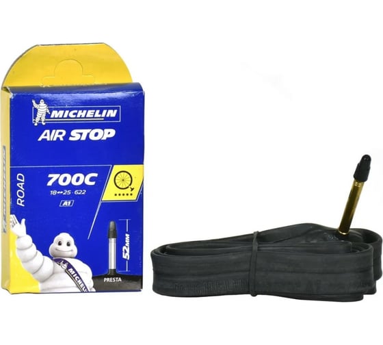 Камера MICHELIN A1 AIRSTOP 18/25x622 700C PR 52 мм, вентиль Presta 075096 HQ-0003579