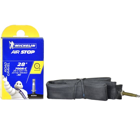 Камера MICHELIN A2 AIRSTOP 25/32x622/635 28x1.0-1 1.4 PR 40 мм, вентиль REGINA 501708 HQ-0005695