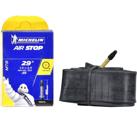Камера MICHELIN A4 AIRSTOP 48/62x622 29x1.9-2.5 PR 40 мм, вентиль PRESTA 102185 HQ-0003588