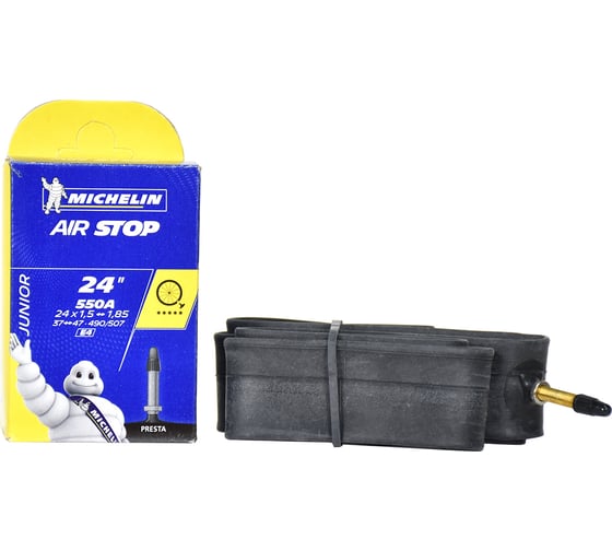 Камера MICHELIN E4 AIRSTOP 37/47x490/507 24x1.5-1.85 PR 29 мм, вентиль PRESTA 599195 HQ-0005704