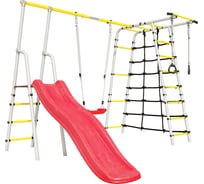 Дачный комплекс ROMANA Богатырь + пластиковые качели R 103.07.04 белый/желтый СГ000005418