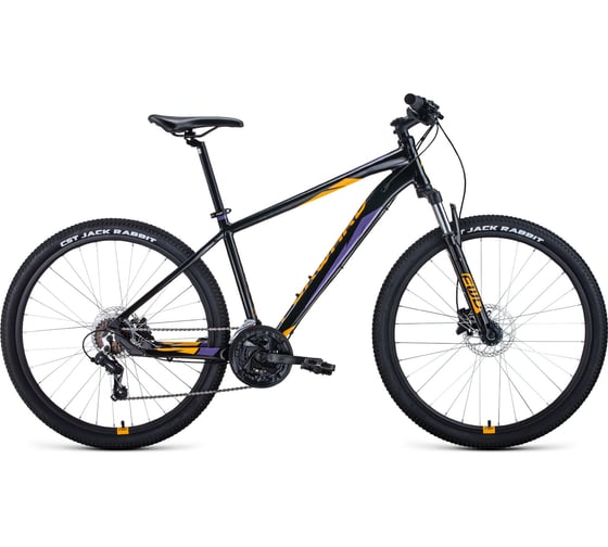 Велосипед FORWARD Apache 27.5 3.0 HD, 2022, рост 19, черный/оранжевый, RBK22FW27366 1