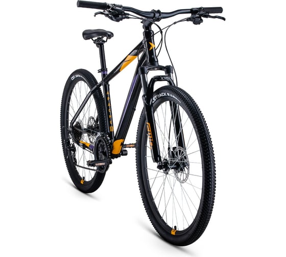 Велосипед FORWARD Apache 27.5 3.0 HD, 2022, рост 19, черный/оранжевый, RBK22FW27366