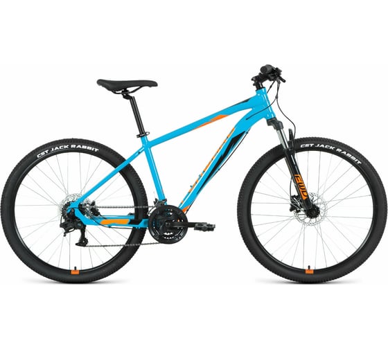 Велосипед FORWARD Apache 27.5 3.2 HD, 2022, рост 19, бирюзовый/оранжевый, RBK22FW27373 1
