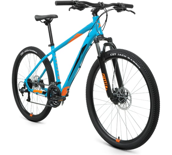 Велосипед FORWARD Apache 27.5 3.2 HD, 2022, рост 17, бирюзовый/оранжевый, RBK22FW27363